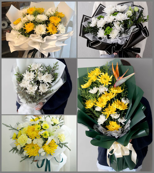 广东梅州市蕉岭县蓝坊镇大地村白事花束代送